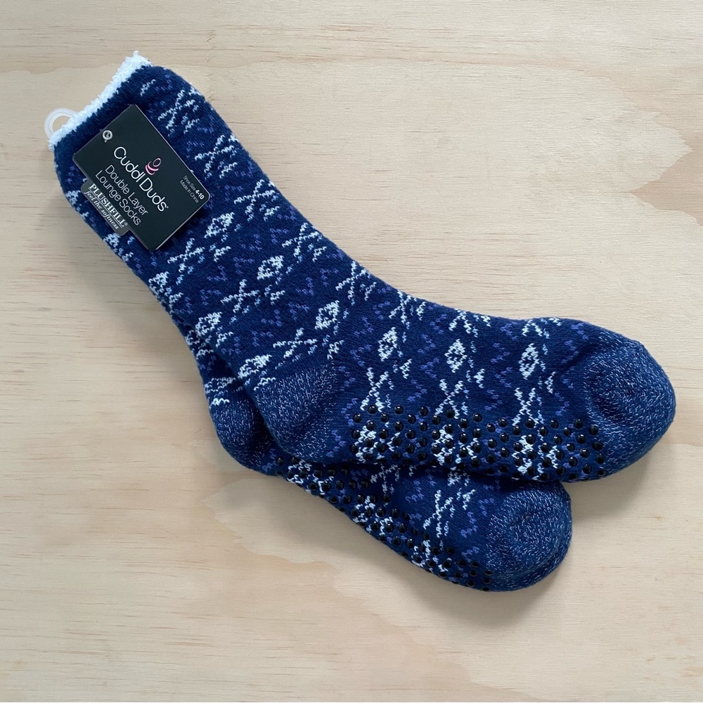 🌻BOGO 50% Off🌻 NWT Cuddl Duds double layer lounge socks